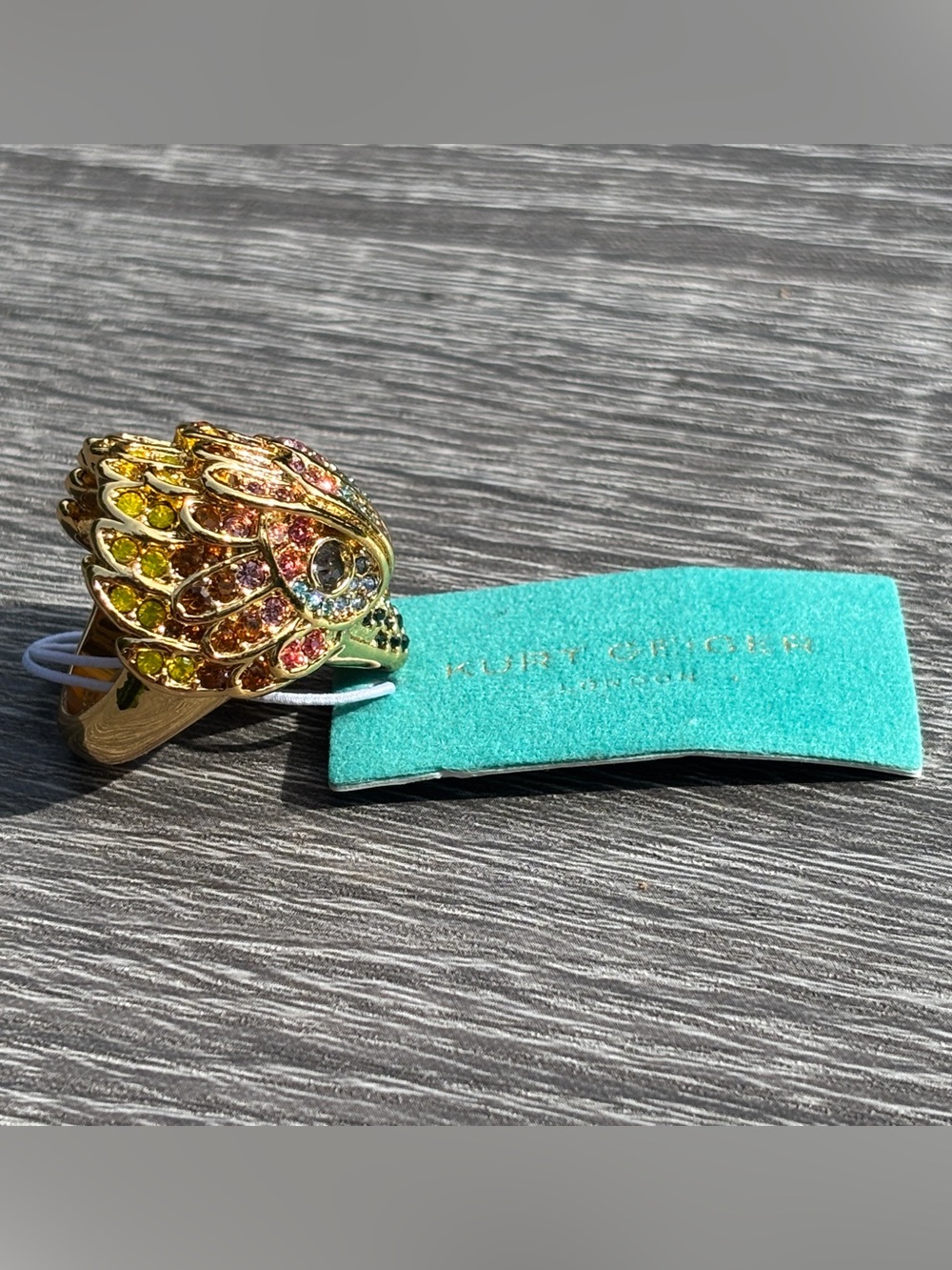 Kurt Geiger Rainbow Eagle Cocktail Ring
